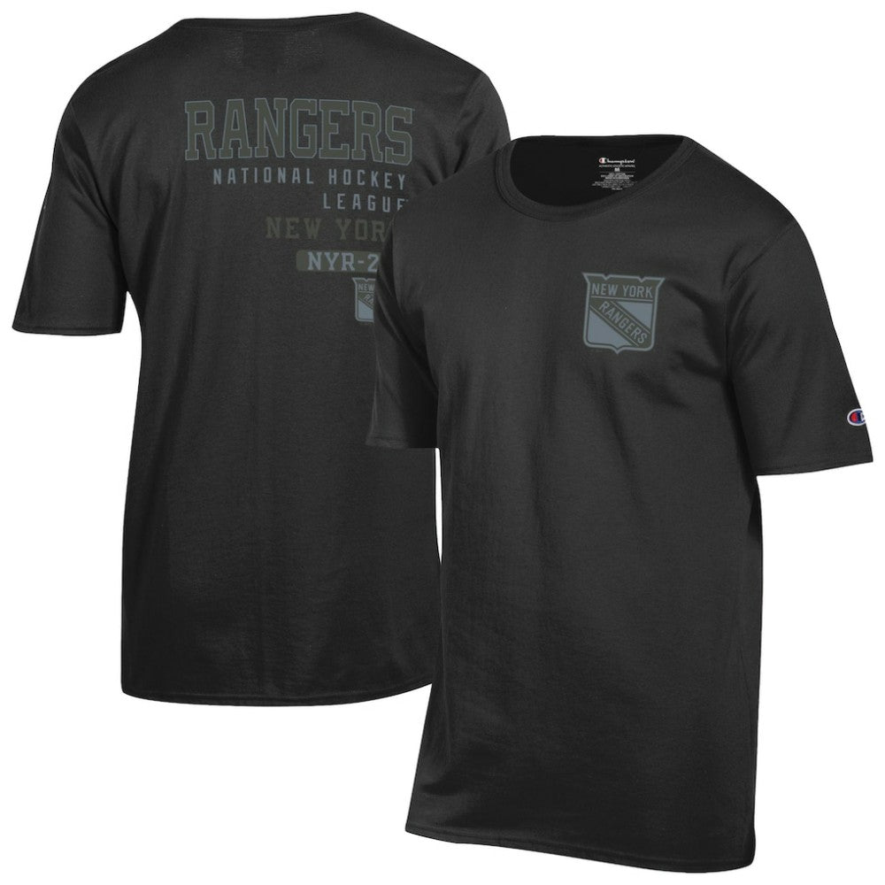 NHL New York Rangers Champion Tonal T-Shirt - Black