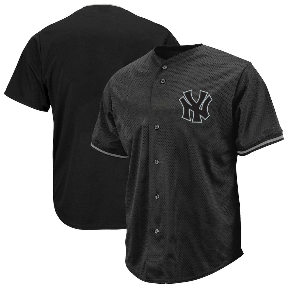 MLB New York Yankees Profile Big & Tall Pop Fashion Jersey - Black