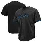 MLB New York Mets Profile Big & Tall Pop Fashion Jersey - Black