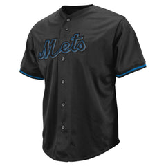 MLB New York Mets Profile Big & Tall Pop Fashion Jersey - Black