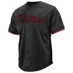 MLB Philadelphia Phillies Profile Big & Tall Pop Fashion Jersey - Black