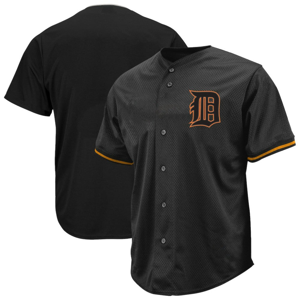 MLB Detroit Tigers Profile Big & Tall Pop Fashion Jersey - Black