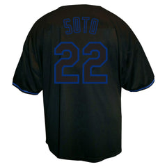 MLB Juan Soto New York Mets Profile Big & Tall Pop Fashion Jersey - Black