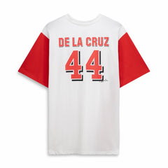 Elly De La Cruz Cincinnati Reds Profile Big & Tall Player Name & Number T-Shirt - White/Red T-shirts