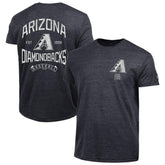 Arizona Diamondbacks Champion Vintage 3-Hit Tri-Blend T-Shirt - Black T-shirts