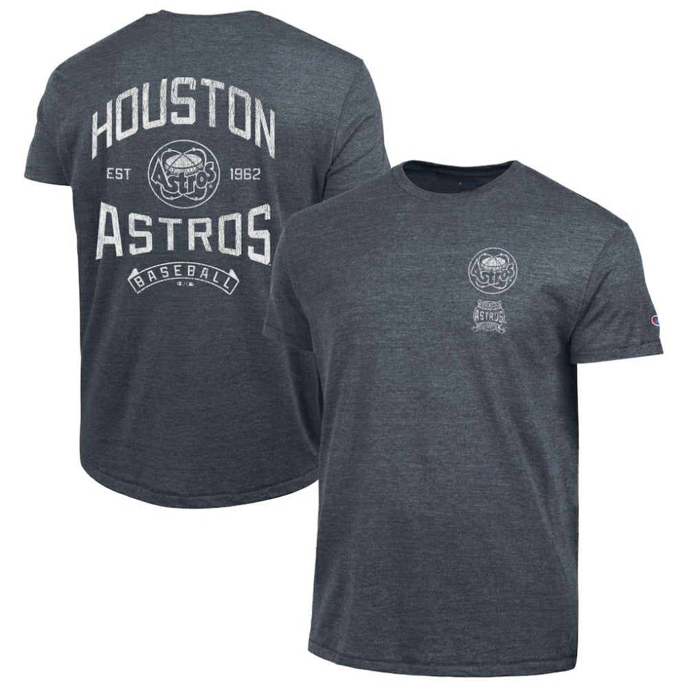 Houston Astros Champion Vintage 3-Hit Tri-Blend T-Shirt - Navy T-shirts