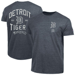 Detroit Tigers Champion Vintage 3-Hit Tri-Blend T-Shirt - Navy T-shirts