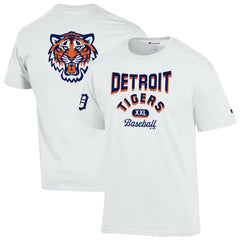 Detroit Tigers Champion 3-Hit Jersey T-Shirt - White Jerseys