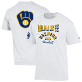 Milwaukee Brewers Champion 3-Hit Jersey T-Shirt - White Jerseys