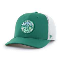 New York Yankees '47 Elevated Greens Adjustable Trucker Hat - Kelly Green/White Hats