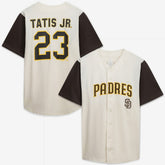 MLB San Diego Padres Profile Big & Tall Two-Color Fashion Jersey - Cream/Brown