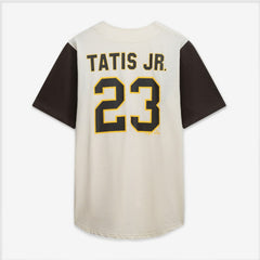 MLB San Diego Padres Profile Big & Tall Two-Color Fashion Jersey - Cream/Brown