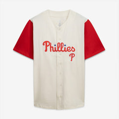 MLB Philadelphia Phillies Profile Big & Tall Two-Color Fashion Jersey - Cream/Red