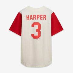 MLB Philadelphia Phillies Profile Big & Tall Two-Color Fashion Jersey - Cream/Red