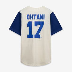 MLB Los Angeles Dodgers Profile Big & Tall Two-Color Fashion Jersey - Cream/Royal