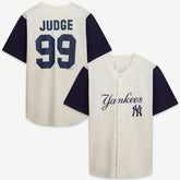 MLB New York Yankees Profile Big & Tall Two-Color Fashion Jersey - Cream/Navy