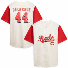 MLB Cincinnati Reds Profile Big & Tall Two-Color Fashion Jersey - Cream/Red