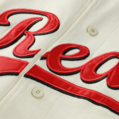 MLB Cincinnati Reds Profile Big & Tall Two-Color Fashion Jersey - Cream/Red