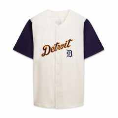 Detroit Tigers Profile Big & Tall Two-Color Fashion Jersey - Cream/Navy Jerseys