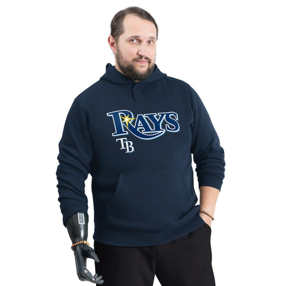 Tampa Bay Rays G-III Sports by Carl Banks Adaptive Lockup Fleece Hoodie - Navy Hoodies