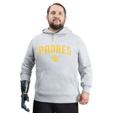 San Diego Padres G-III Sports by Carl Banks Adaptive Lockup Fleece Hoodie - Gray Hoodies