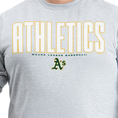 Athletics G-III Sports by Carl Banks Adaptive Long Sleeve T-Shirt - Gray T-shirts