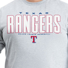 Texas Rangers G-III Sports by Carl Banks Adaptive Long Sleeve T-Shirt - Gray T-shirts