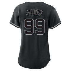 Aaron Judge New York Yankees Profile Women's Plus Size Player Name & Number Fashion Jersey - Black Jerseys
