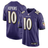 NFL DeAndre Hopkins Baltimore Ravens Team Game Jersey - Purple
