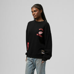 NHL Detroit Red Wings Mitchell & Ness Women's Vintage Crewneck Sweatshirt - Black