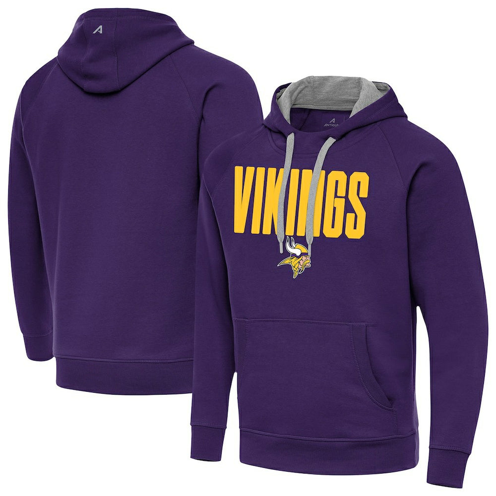 Minnesota Vikings Antigua Victory Hoodie Purple