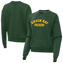 Green Bay Packers Antigua Women's Victory Sweatshirt Hunter Green
