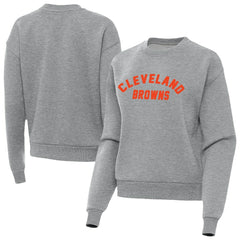 Cleveland Browns Antigua Women's Victory Sweatshirt Heather Gray