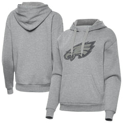 Philadelphia Eagles Antigua Women's Victory Hoodie Heather Gray