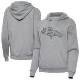 Denver Broncos Antigua Women's Victory Hoodie Heather Gray