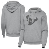 Houston Texans Antigua Women's Victory Hoodie Heather Gray