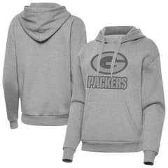 Green Bay Packers Antigua Women's Victory Hoodie Heather Gray