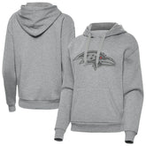 Baltimore Ravens Antigua Women's Victory Hoodie Heather Gray