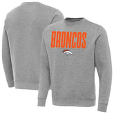 Denver Broncos Antigua Victory Sweatshirt Heather Gray
