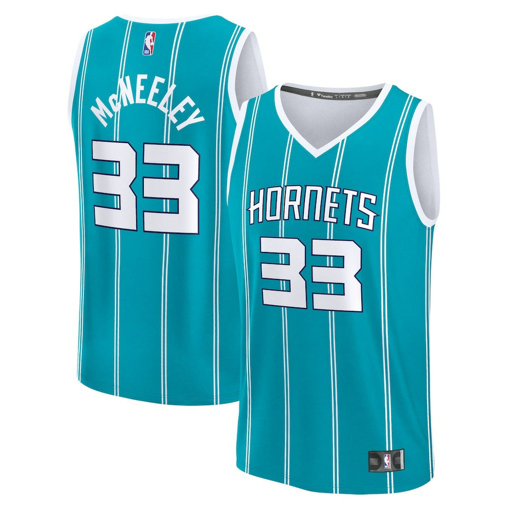 NBA Liam McNeeley Charlotte Hornets Fast Break Replica Jersey - Teal - Icon Edition