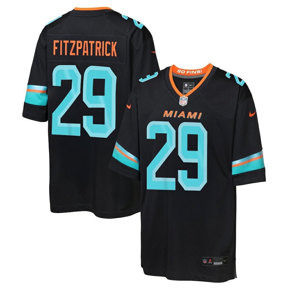 NFL Minkah Fitzpatrick Miami Dolphins Youth 2025 Rivalries Collection Game Jersey - Pitch Blue