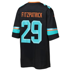 Minkah Fitzpatrick Miami Dolphins Youth 2025 Rivalries Collection Game Jersey Pitch Blue