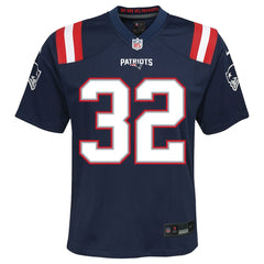 NFL TreVeyon Henderson New England Patriots Youth Team Game Jersey - Navy