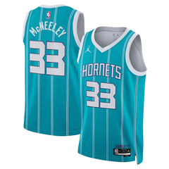 NBA Liam McNeeley Charlotte Hornets Jordan Brand Unisex Swingman Jersey - Teal - Icon Edition discount