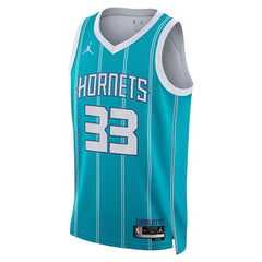 NBA Liam McNeeley Charlotte Hornets Jordan Brand Unisex Swingman Jersey - Teal - Icon Edition discount