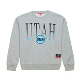 NHL Utah Mammoth Mitchell & Ness Women's Hockey Night Sweatshirt - Heather Gray