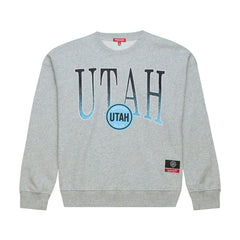 NHL Utah Mammoth Mitchell & Ness Women's Hockey Night Sweatshirt - Heather Gray
