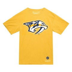 NHL Nashville Predators Mitchell & Ness Heritage T-Shirt - Gold
