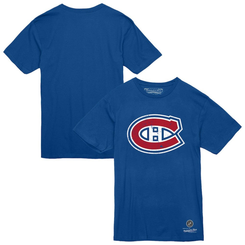 NHL Montreal Canadiens Mitchell & Ness Heritage T-Shirt - Blue