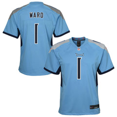 NFL Cameron Ward Tennessee Titans Youth Team Game Jersey - Light Blue